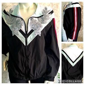 VS PINK bling wind breaker full zip